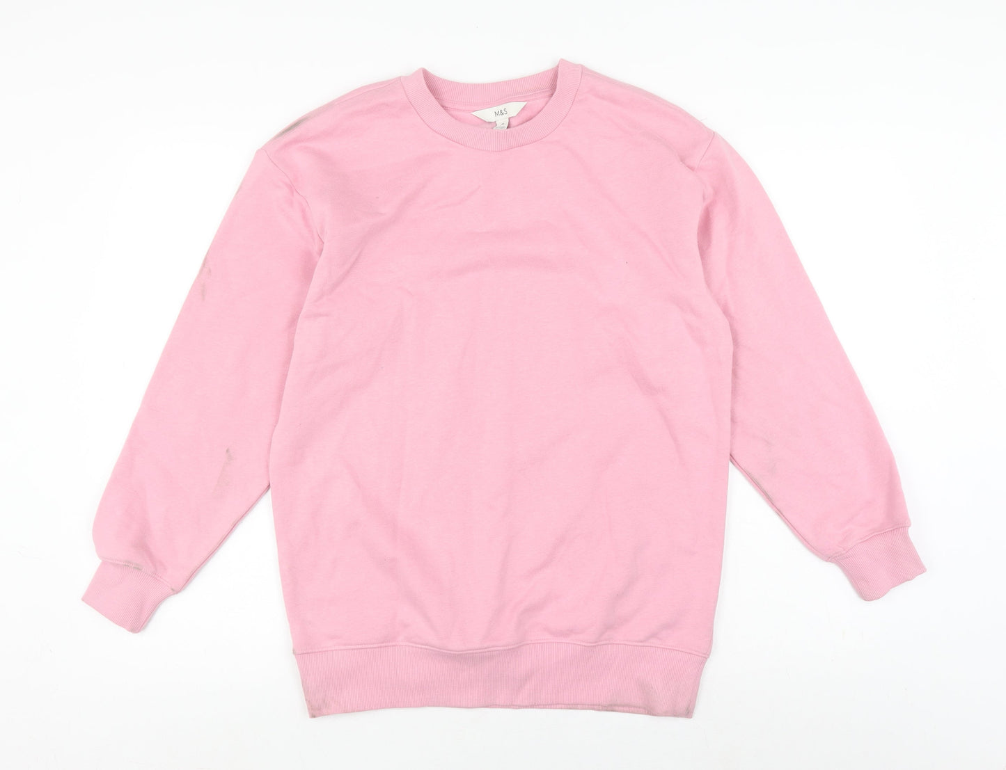 Womens UK Size XS Marks and Spencer Pink Pullover Sweatshirt