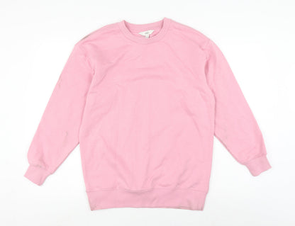 Womens UK Size XS Marks and Spencer Pink Pullover Sweatshirt