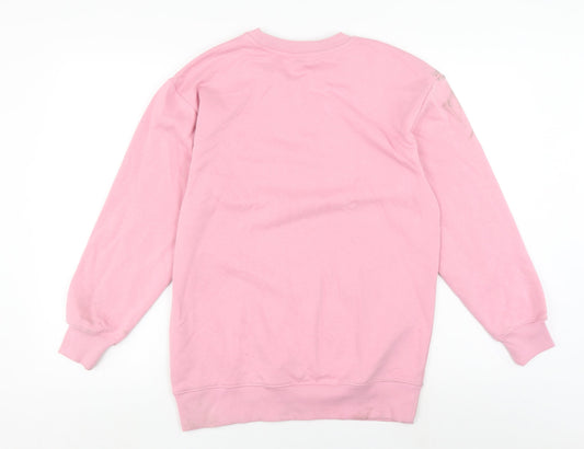 Womens UK Size XS Marks and Spencer Pink Pullover Sweatshirt