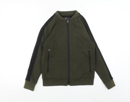 Next Boys Green Full Zip Sweatshirt, 9 Years - Casual Comfort