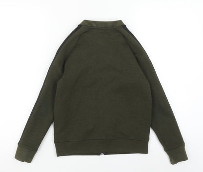 Next Boys Green Full Zip Sweatshirt, 9 Years - Casual Comfort
