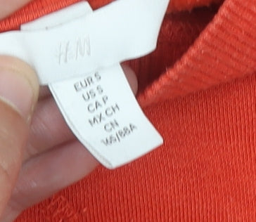 H&M Unisex Red Wisconsin Pullover Sweatshirt S