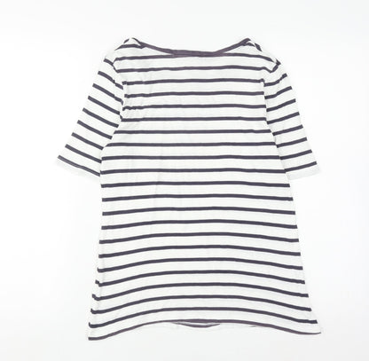 Womens UK Size 12 Marks and Spencer White Basic T-Shirt