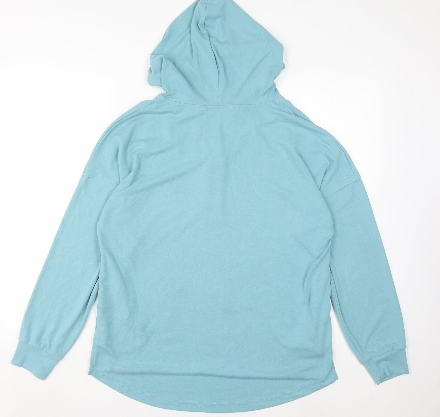 Jocosa Women's Blue Henley Hoodie Size M - Casual Wear