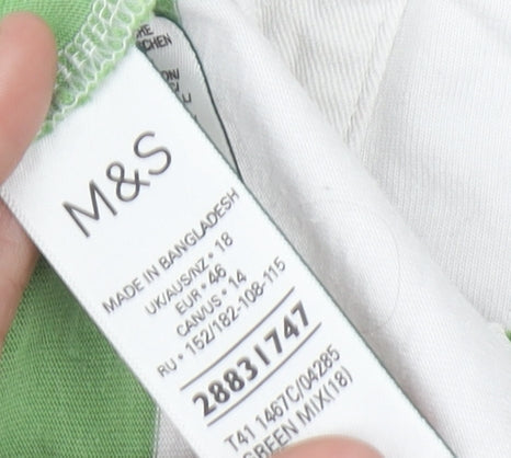 Womens UK Size 18 Marks and Spencer Multicoloured Basic Polo