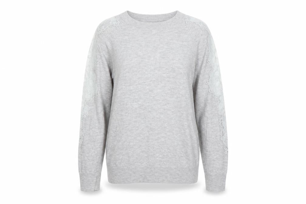 Womens UK Size 10 Warehouse Grey Pullover Jumper