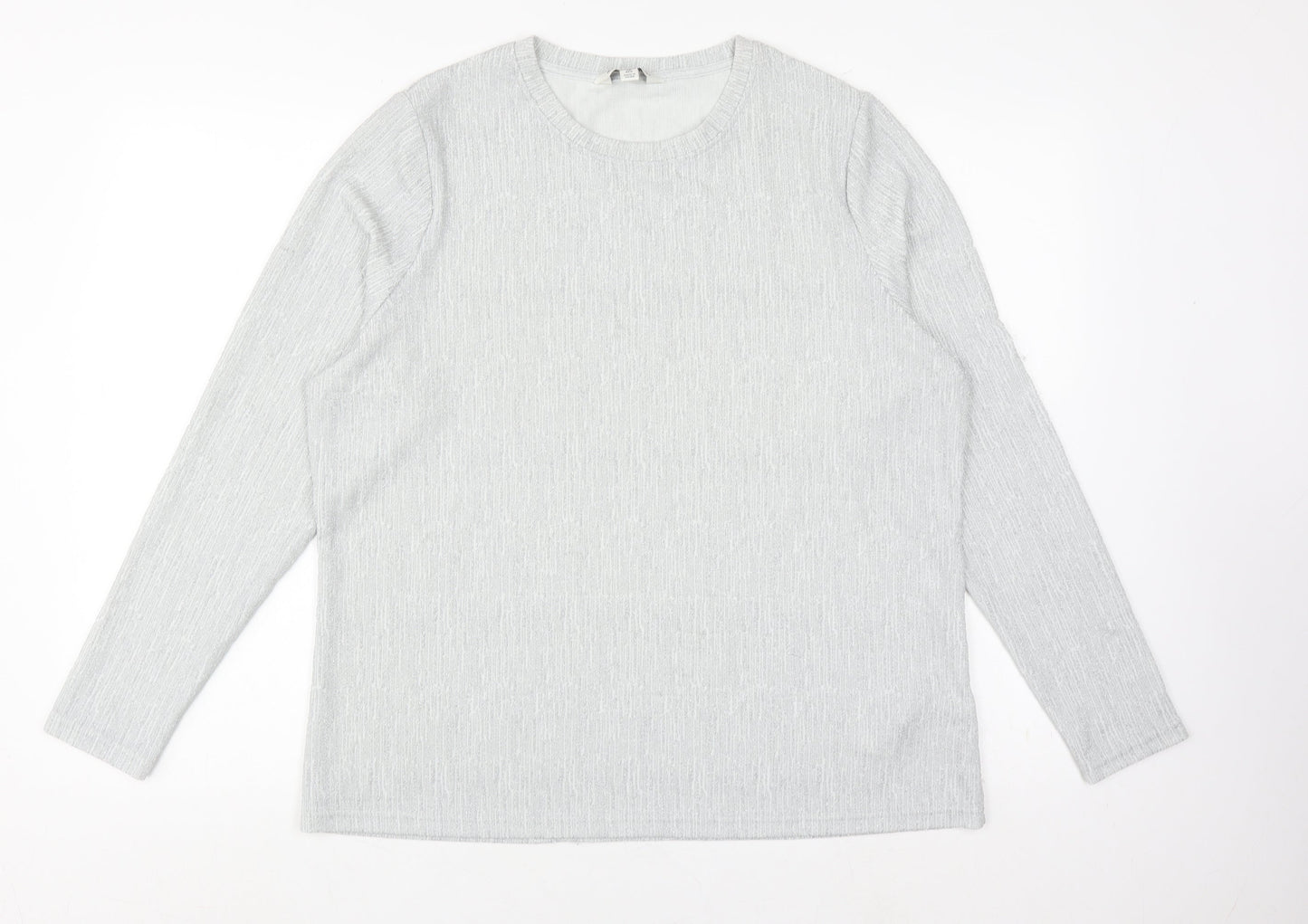 Womens UK Size 16 Marks and Spencer Grey Basic T-Shirt