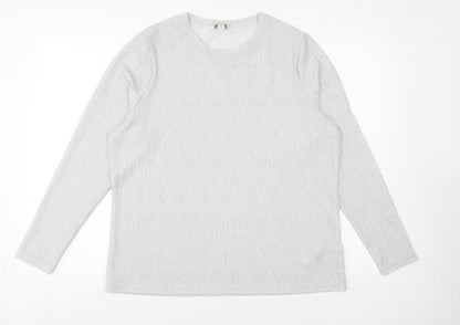 Womens UK Size 16 Marks and Spencer Grey Basic T-Shirt