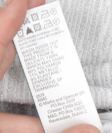 Womens UK Size 16 Marks and Spencer Grey Basic T-Shirt