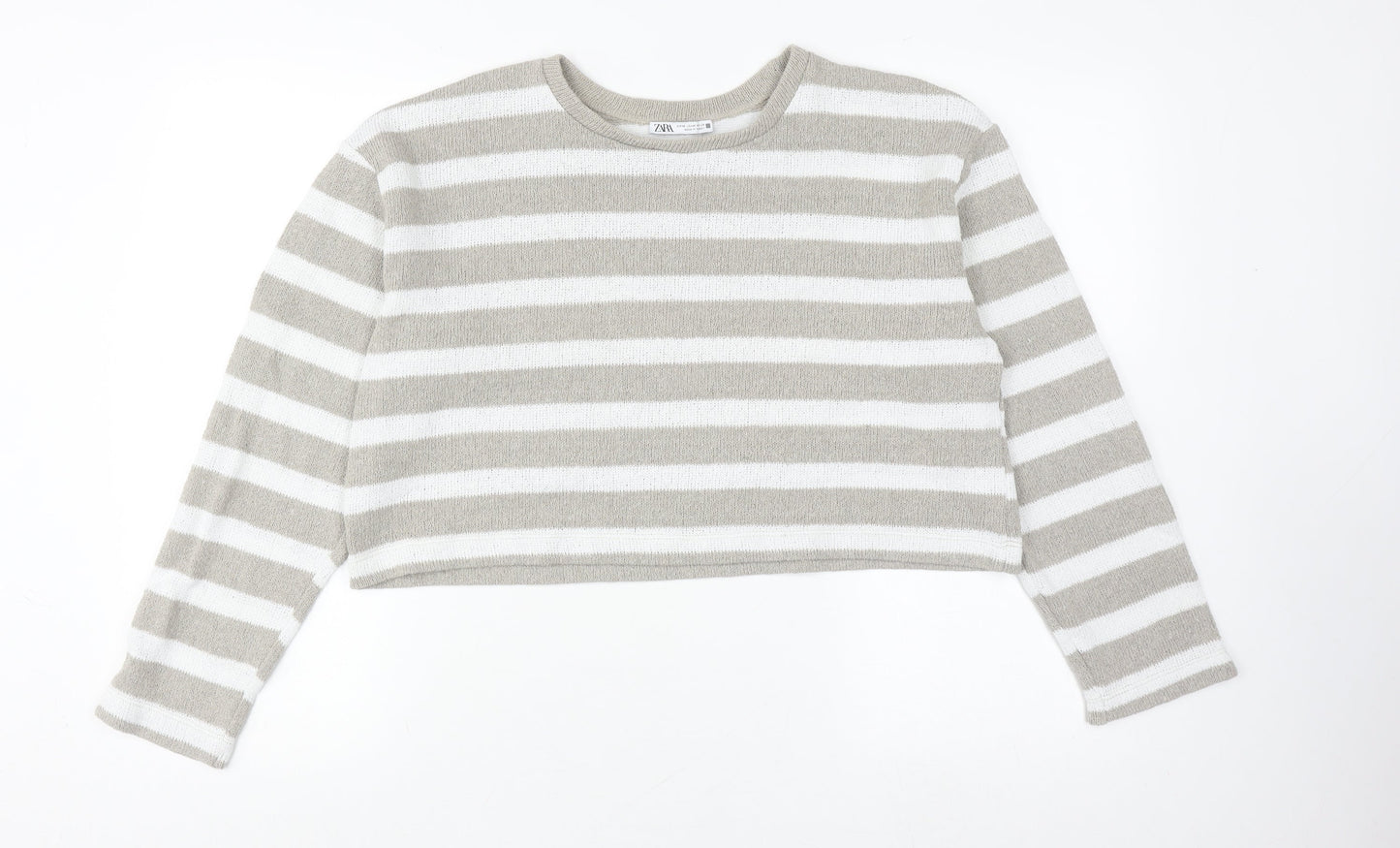 Womens UK Size M Zara Beige Pullover Jumper