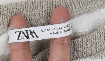 Womens UK Size M Zara Beige Pullover Jumper