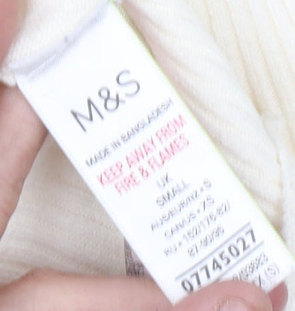 Womens UK Size S Marks and Spencer Ivory Pullover Jumper