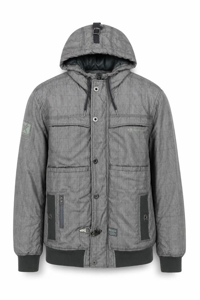 Mens UK Size M Bershka Grey Bomber Jacket