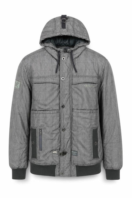 Mens UK Size M Bershka Grey Bomber Jacket