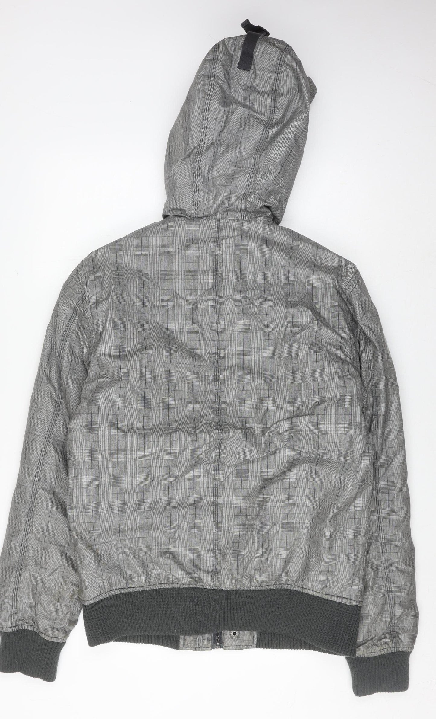 Mens UK Size M Bershka Grey Bomber Jacket