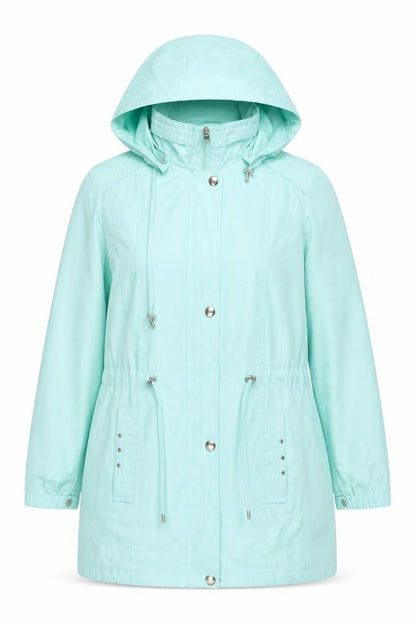 Bonmarché Women's Green Hooded Jacket M