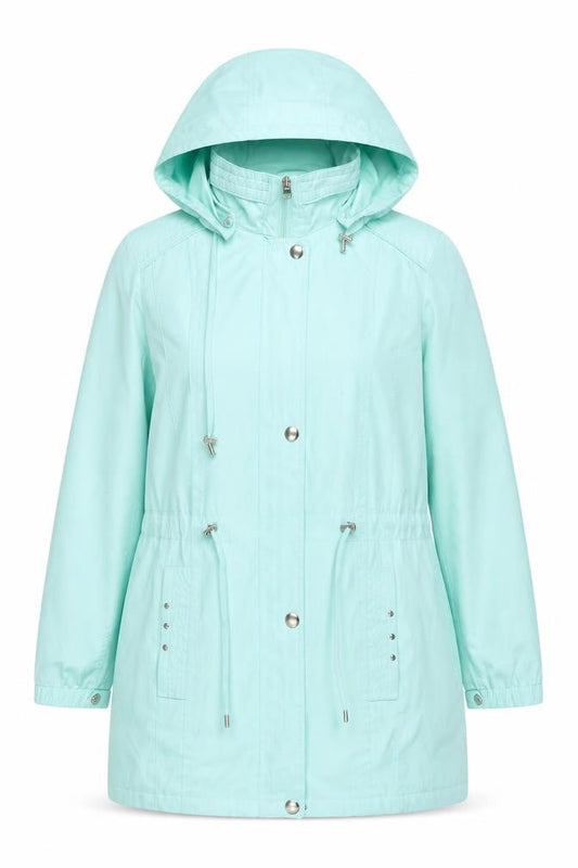Bonmarché Women's Green Hooded Jacket M