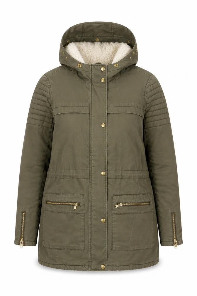 Womens UK Size 12 Miss Selfridge Green Parka Coat