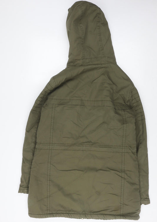 Womens UK Size 12 Miss Selfridge Green Parka Coat