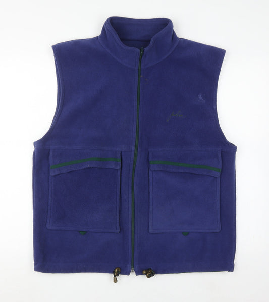 Additional front view of Javelin unisex blue fleece waistcoat m casual