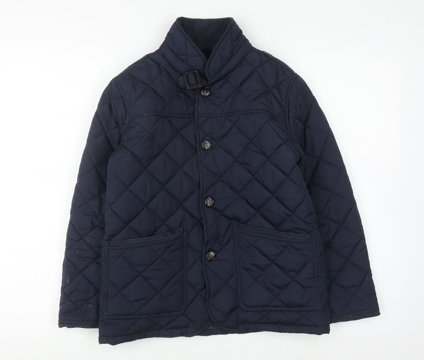 Next Boys Blue Quilted Jacket, Age 9 Years, Cosy Winter Style