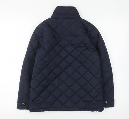 Next Boys Blue Quilted Jacket, Age 9 Years, Cosy Winter Style