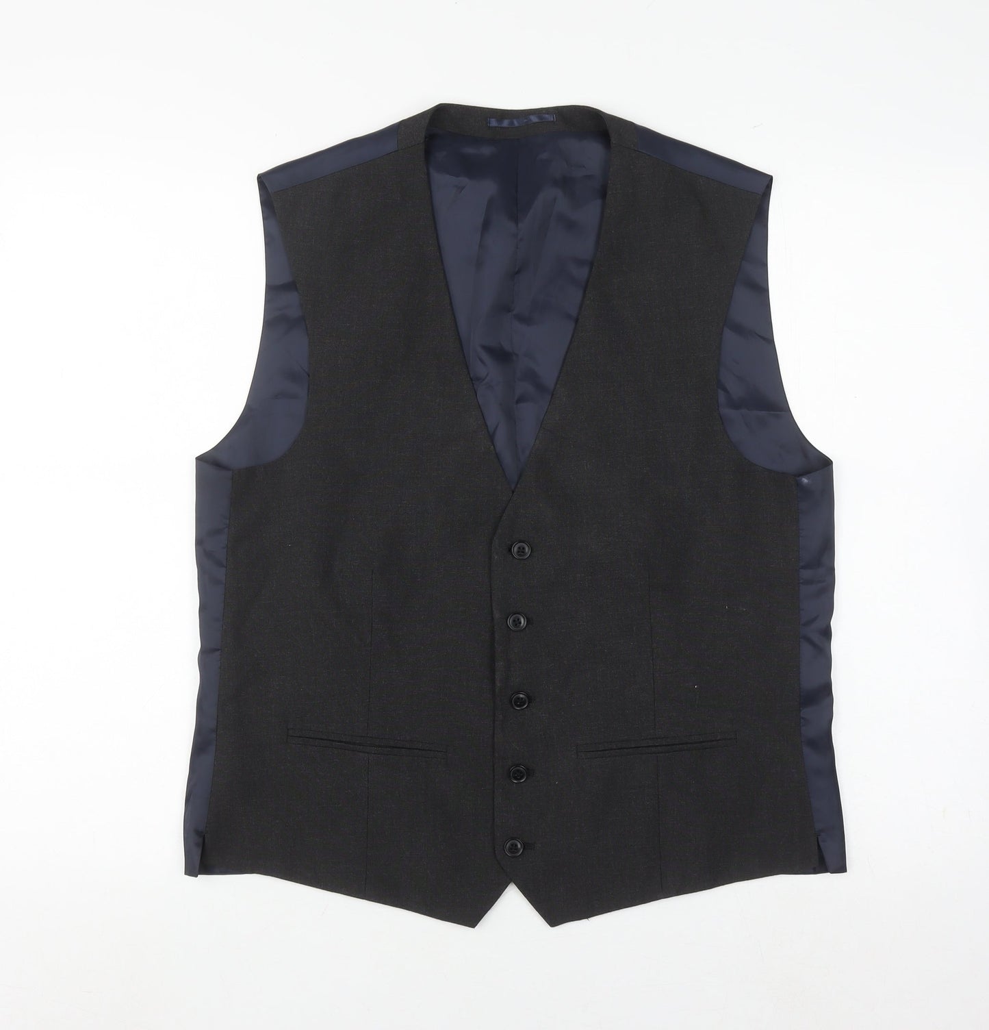 Mens UK Size 42 NEXT Regular Grey Suit Waistcoat