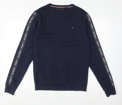 Tommy Hilfiger Men's Blue Logo Sweatshirt Medium