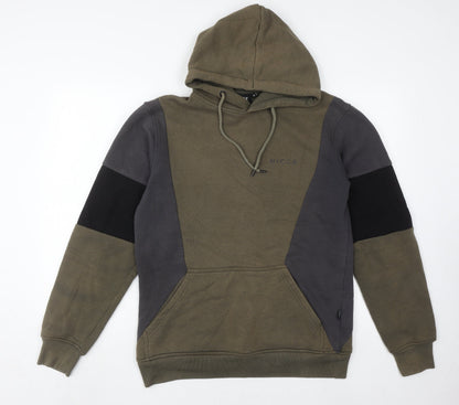 Mens UK Size M NICCE Green Pullover Hoodie