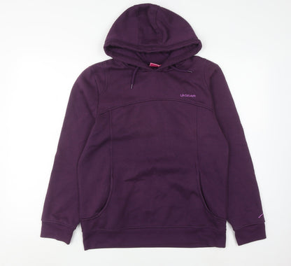 Womens UK Size 12 LA Gear Purple Pullover Hoodie