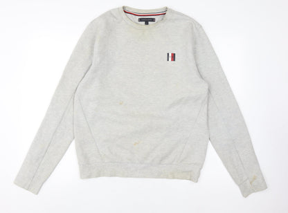 Tommy Hilfiger Men’s Grey Logo Sweatshirt M