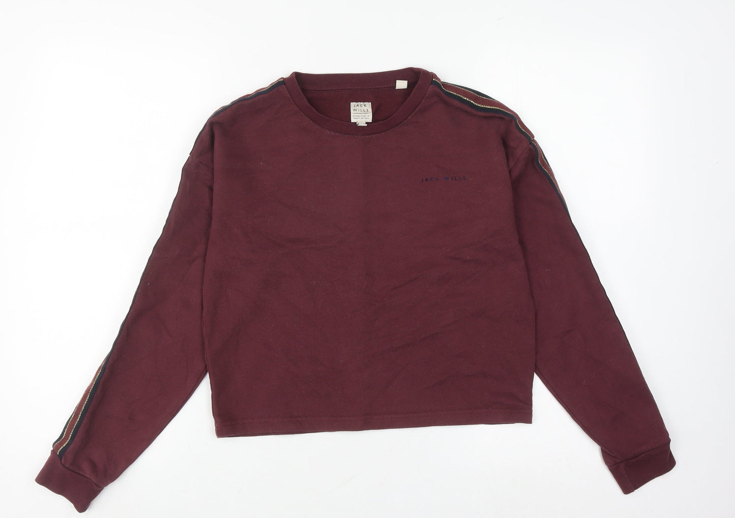 Womens UK Size 8 Jack Wills Red Pullover Sweatshirt