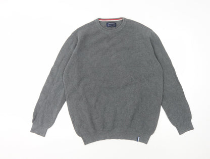 Springfield Men's Grey Pullover Jumper - Size L