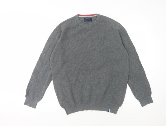 Springfield Men's Grey Pullover Jumper - Size L