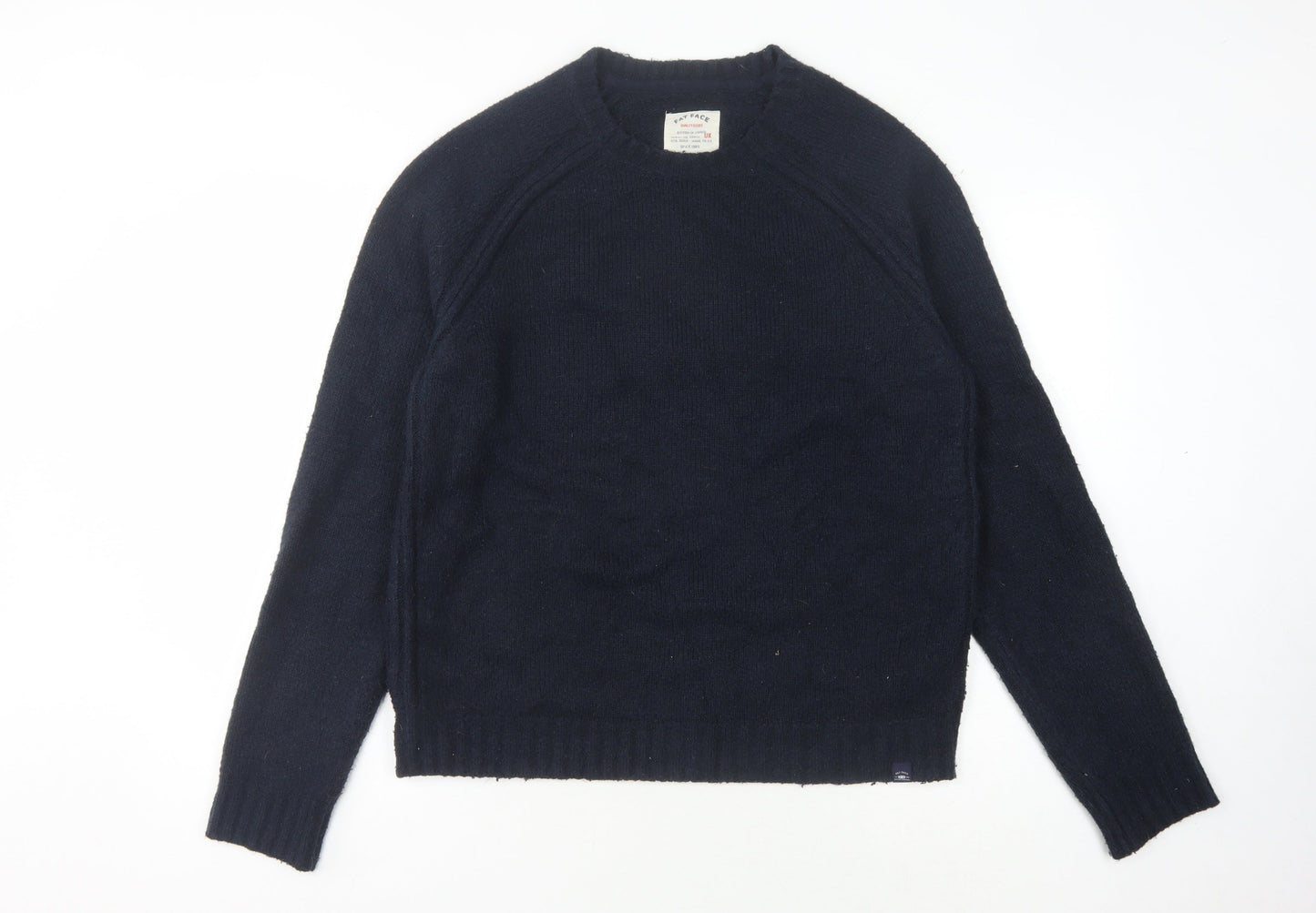 Fat Face Men's Blue Crew Neck Pullover Jumper Size M