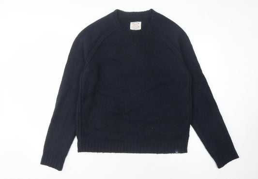 Fat Face Men's Blue Crew Neck Pullover Jumper Size M