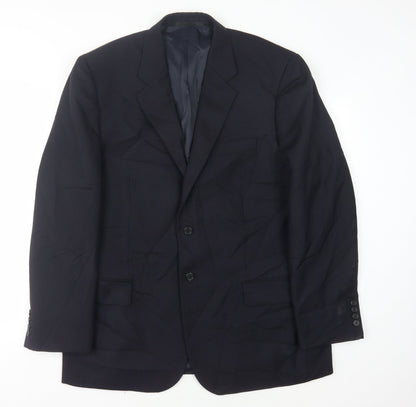 Mens UK Size 44 Slaters Regular Blue Suit Jacket