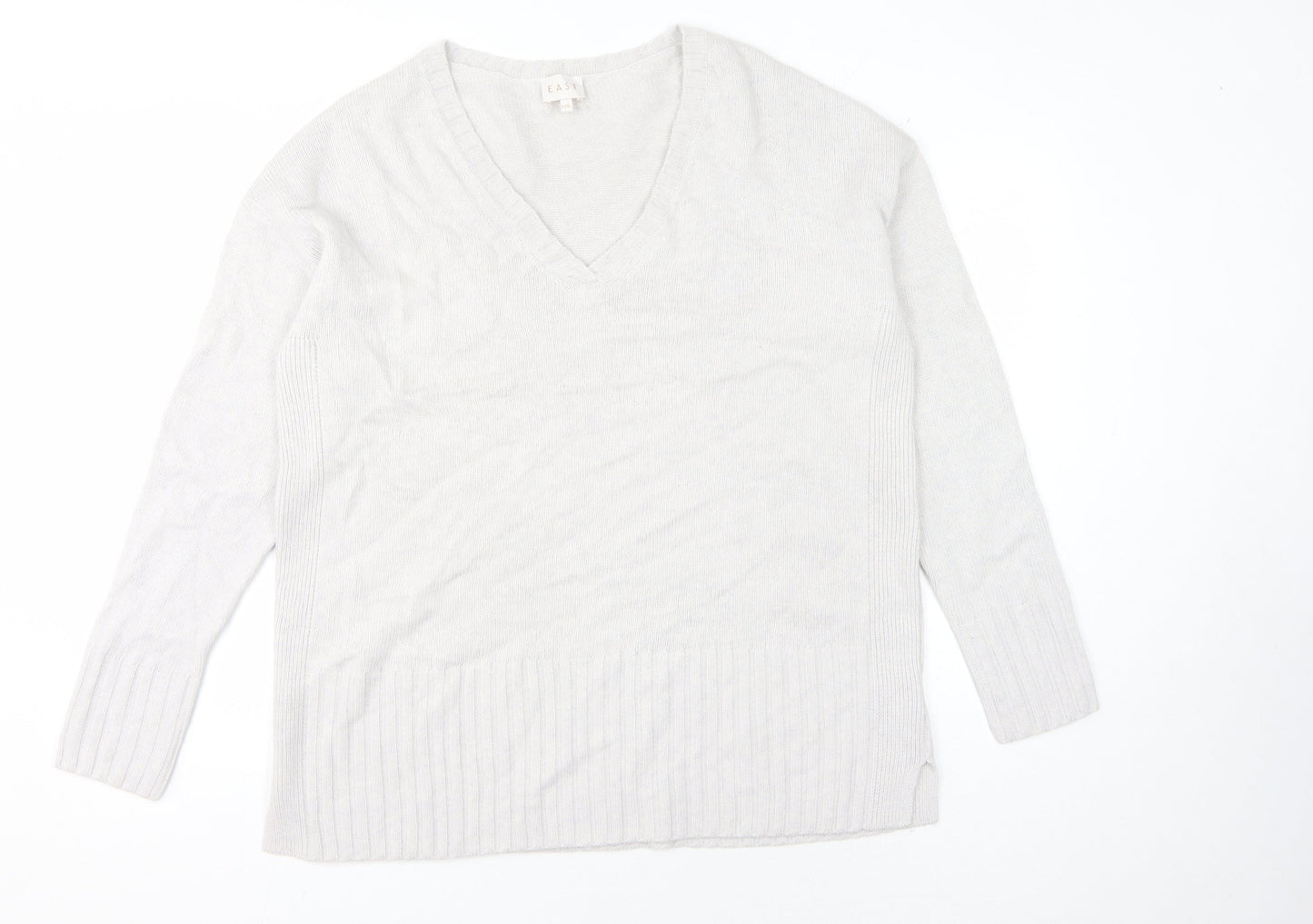 Womens UK Size L EAST Ivory Pullover Jumper
