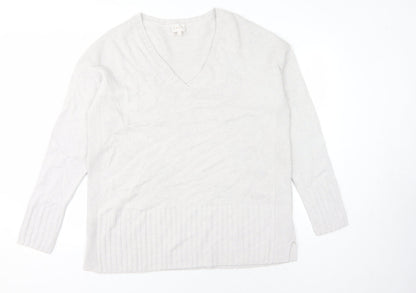 Womens UK Size L EAST Ivory Pullover Jumper