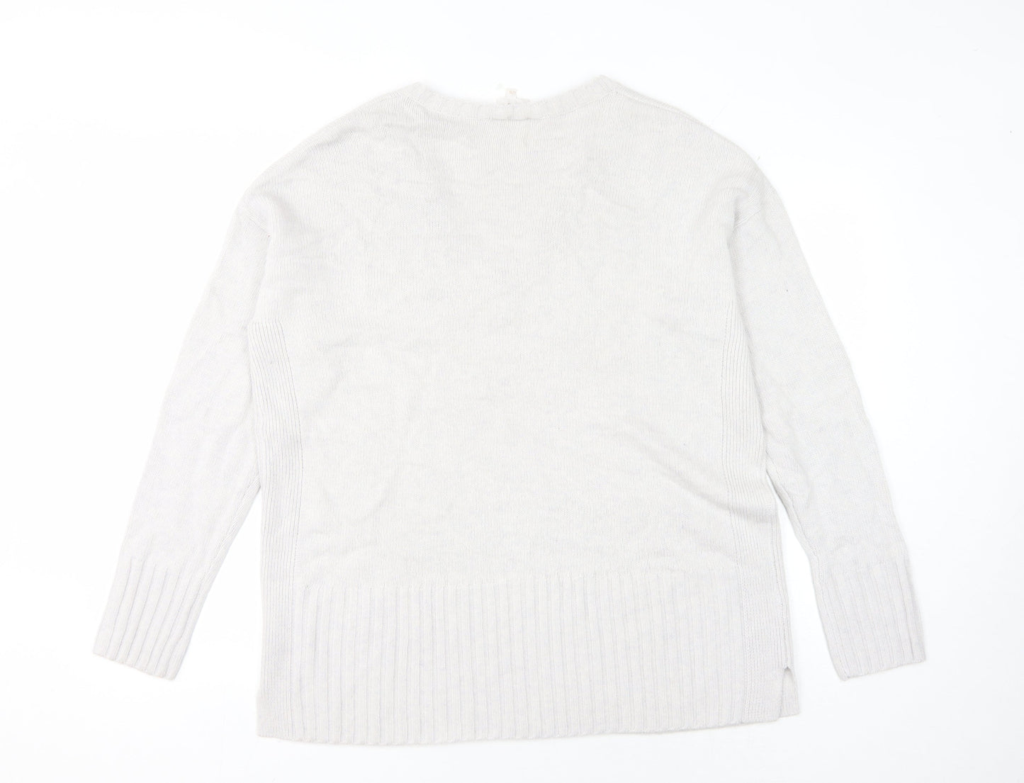 Womens UK Size L EAST Ivory Pullover Jumper