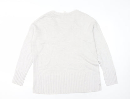 Womens UK Size L EAST Ivory Pullover Jumper