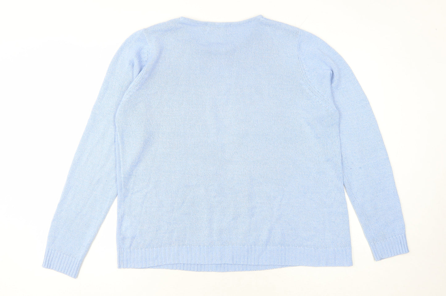 Honor Millburn Women's Blue Cashmere Blend Jumper L