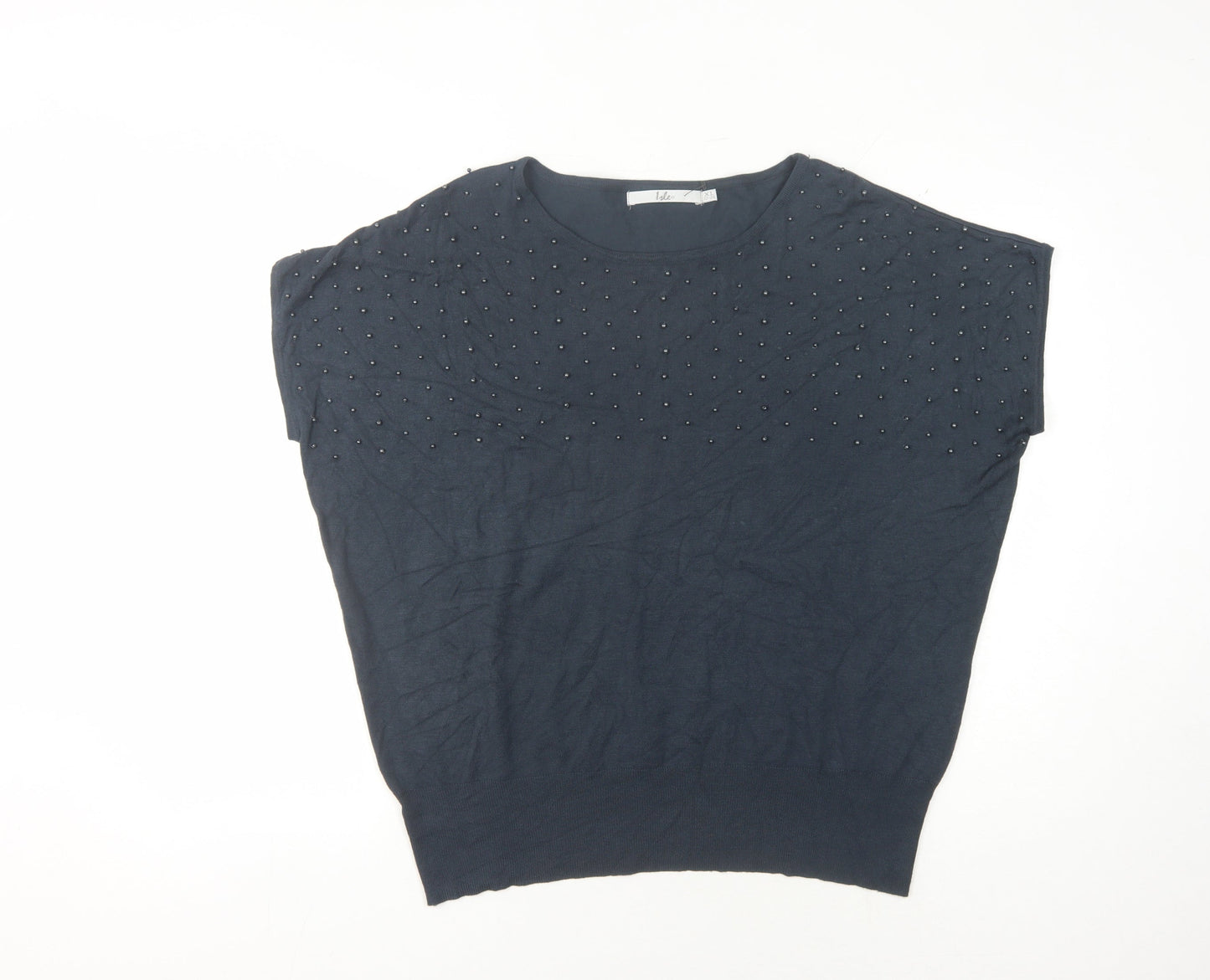 Womens UK Size XL Isle Blue Pullover Jumper