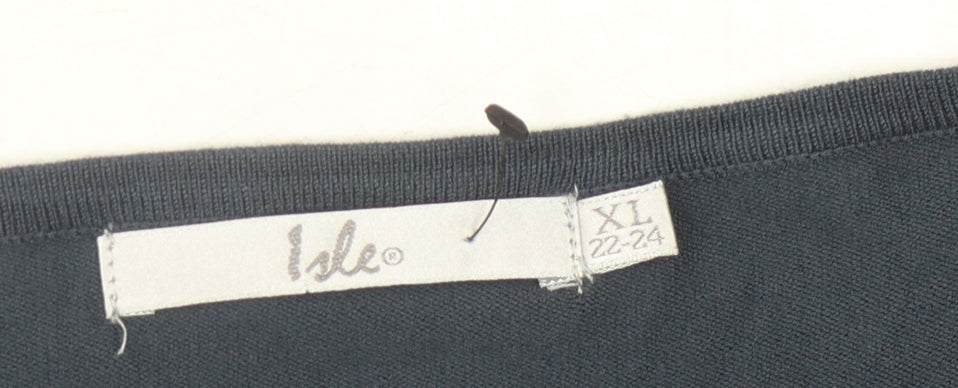 Womens UK Size XL Isle Blue Pullover Jumper