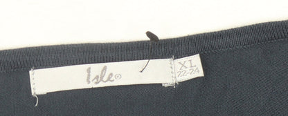 Womens UK Size XL Isle Blue Pullover Jumper
