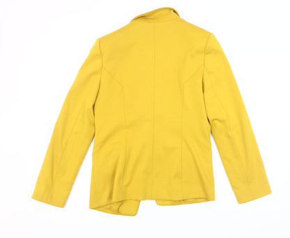 Oasis Women's Yellow Blazer Size 12, Lined, Notch Lapel
