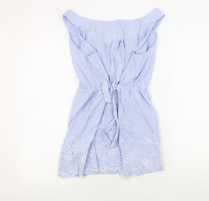 JoJo Maman Bébé Women's Blue Stripe Camisole Blouse, L
