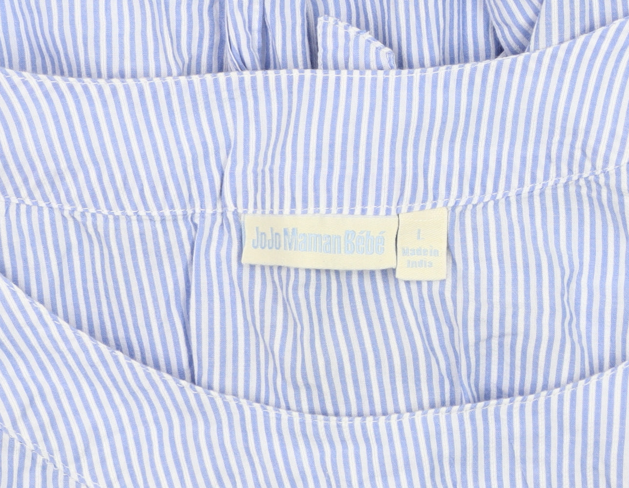JoJo Maman Bébé Women's Blue Stripe Camisole Blouse, L