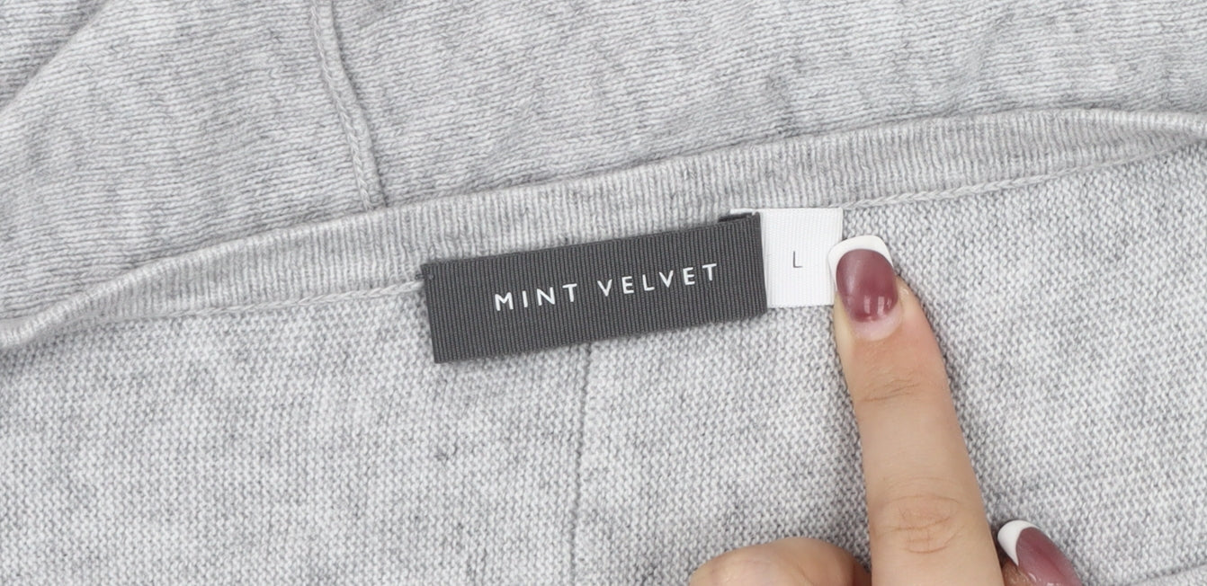 Womens UK Size L Mint Velvet Grey Pullover Jumper