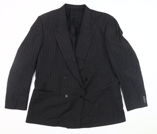 Mens UK Size 44 Canda Regular Black Suit Jacket